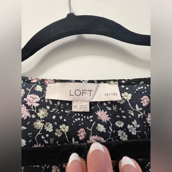 Loft Wrap Dress, mid length (Floral, 8 petite) - Picture 2 of 2